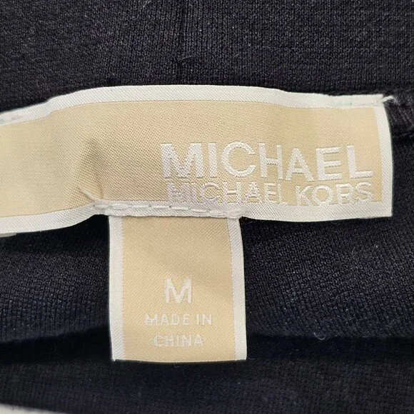 Women 's Medium Michael Kors Pull On Center Seam Ponte Pants Stretch Slacks - Picture 4 of 6